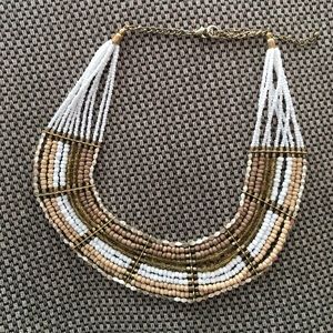 Beaded statement necklace